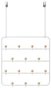 Fehér-natúr színű fém ajtófogas 36 cm Estique – Umbra