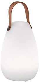Fehér-barna LED asztali lámpa (magasság 20 cm) Ruby – Fischer & Honsel