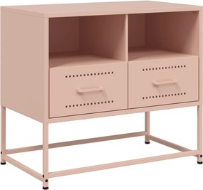 vidaXL rózsaszín acél TV-szekrény 68 x 39 x 60,5 cm