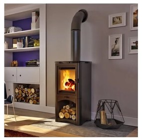 Kratki KOZA/K5/S/W 7kW acél kandalló kályha, 150mm pr. KOZA/K5/S/W