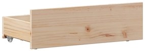 tömör fenyőfa ágy matrac nélkül fejtámlával 100 x 200 cm