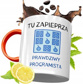 Narancssárga Bögre Informatikus Fejlesztőknek, fényképes nyomtatással