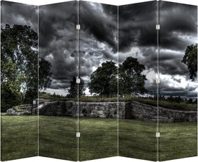 Paraván - Felhős ég (210x170 cm)