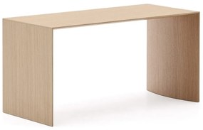 Világos natúr színű dohányzóasztal tölgyfa dekorral 45x90 cm Litto – Kave Home