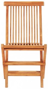 7 részes kültéri összecsukható tömör tíkfa étkezőgarnitúra