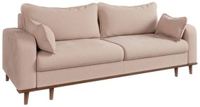 Bézs kordbársony kanapé 220 cm Beata – Ropez