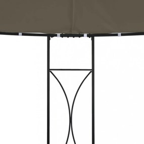 vidaXL tópszínű kerek pavilon 300 x 290 cm