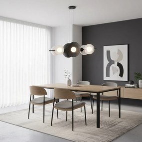 Emibig modern függeszték volum fehér fekete emi1484/6