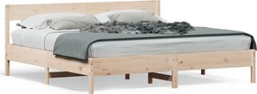 vidaXL tömör fenyőfa ágy matrac nélkül 180 x 200 cm