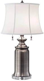 Feiss FE-STATEROOM-TL-AN - Asztali lámpa STATEROOM 2xE27/60W/230V ezüst