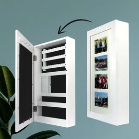 Fali ékszertartó szekrény 31 x 9,5 x 56 cm