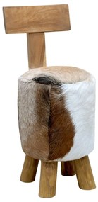 kecskebőr és tömör tíkfa ülőke