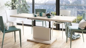 Mazzoni ASTON Bézs (Pezsgő) - MODERN DOHÁNYZÓASZTAL NYITHATÓ/MAGASÍTHATÓ ÉTKEZŐASZTAL ÉS DOHÁNYZÓASZTAL EGYBEN