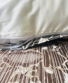 Pamut szatén ágynemű Liana TiaHome - 1x Párna 90x70cm, 1x Paplan 140x200cm