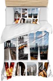 Ágytakaró 235X260CM 2X Párnahuzat 90X50CM szett New York