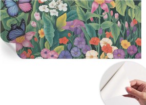 Dekoratív öntapadós fotótapéta irodába Virágos robbanás 250x104 cm