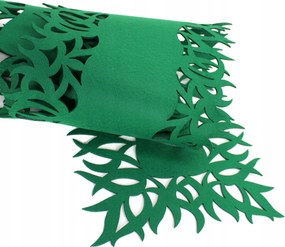 Poliészter filc futófelület sötét zöld 120 cm Láng mintás