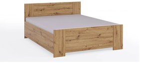 Franciaágy 160 cm Bonaparte P (artisan tölgy) (ágyráccsal). Akció -17%. 1051451