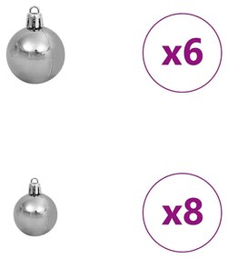 Műkarácsonyfa LED -es lámpákkal Zöld 120cm PVC
