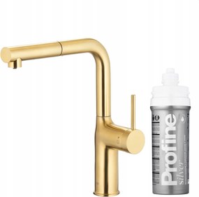 Kfa Duero Pure Move Konyhai Csaptelep Profine Silver S, Szálcsiszolt Világos Arany