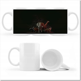 Fotó bögre Az állatkert nagy állatcsoportja