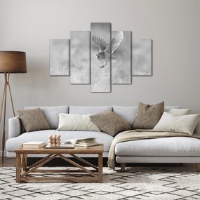 Kép - Bagoly, fekete-fehér (150x105 cm)