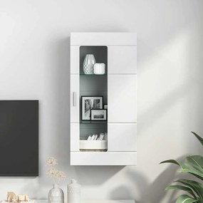 Fali szekrény polcokkal ajtóval Fehér 55 x 29 x 100 cm Faanyag