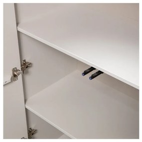 Világosszürke borovi fenyő szekrény 85x135 cm Cadiz – WOOOD