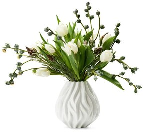 Flame fehér porcelán váza, magasság 15 cm - Morsø