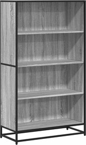 vidaXL szürke sonoma színű szerelt fa könyvespolc 80,5 x 35 x 139 cm