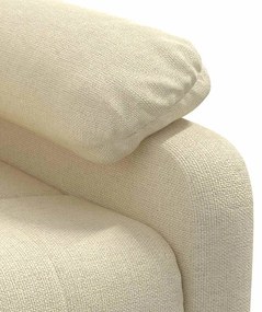 krémszínű szövet dönthető fotel