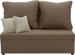 TOMI2 Kétszemélyes kinyitható kanapé Világosbarna/krém