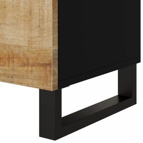 tömör mangófa és szerelt fa éjjeliszekrény 50 x 33 x 62 cm