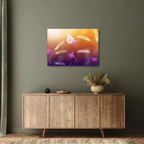 Kép - Rózsaszín pillangó (70x50 cm)