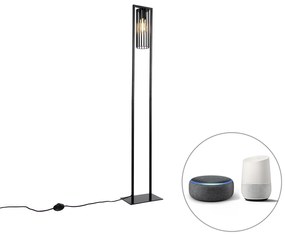 Okos modern állólámpa fekete, beleértve a Wifi ST64-et - Balenco Wazo