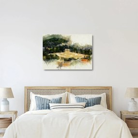 Kép - Zeusz temploma, Athén, Görögország (üvegen) (70x50 cm)