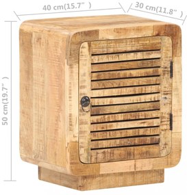 nyers mangófa éjjeliszekrény 40 x 30 x 50 cm