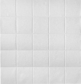 3D Öntapadós habosított falpanel, Fehér színű csempe, 70 x 70 cm