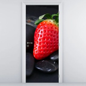 Fotótapéta ajtóra - Eper (95x205cm)