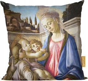 Madonna párna, baba és 2 angyal Sandro Botticelli