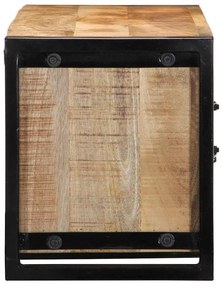 TV szekrény 100x30x35 cm tömör durva fa Mango