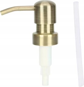 Pumpa csővel folyadék adagolóhoz arany szálcsiszolt acél