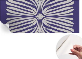 Divatos öntapadós tapéta Fali furnér Virágos szimmetria 250x104 cm