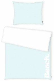 Bench pamut ágyneműhuzat fehér kék, 140 x 200 cm, 70 x 90 cm