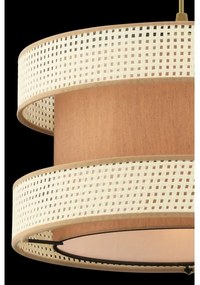 Zsinóros csillár HALO 1xE27/60W/230V barna/krémszínű