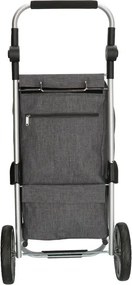 Szürke állítható bevásárlókocsi kerekeken „Hercules”