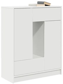 fehér komód fiókokkal és ajtókkal 73x31x90 cm