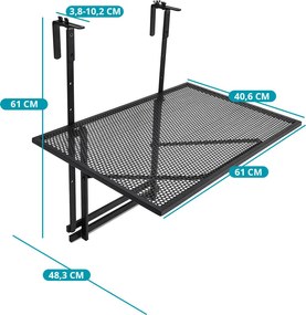 Felakasztható összecsukható asztal