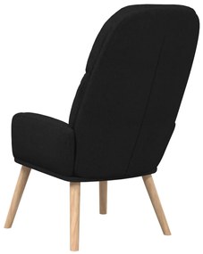 vidaXL fekete szövet pihenőfotel