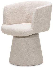 Forgatható design szék YATO, krémszínű
